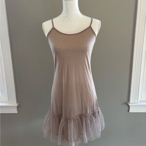 Mystree brand taupe dress. Size medium